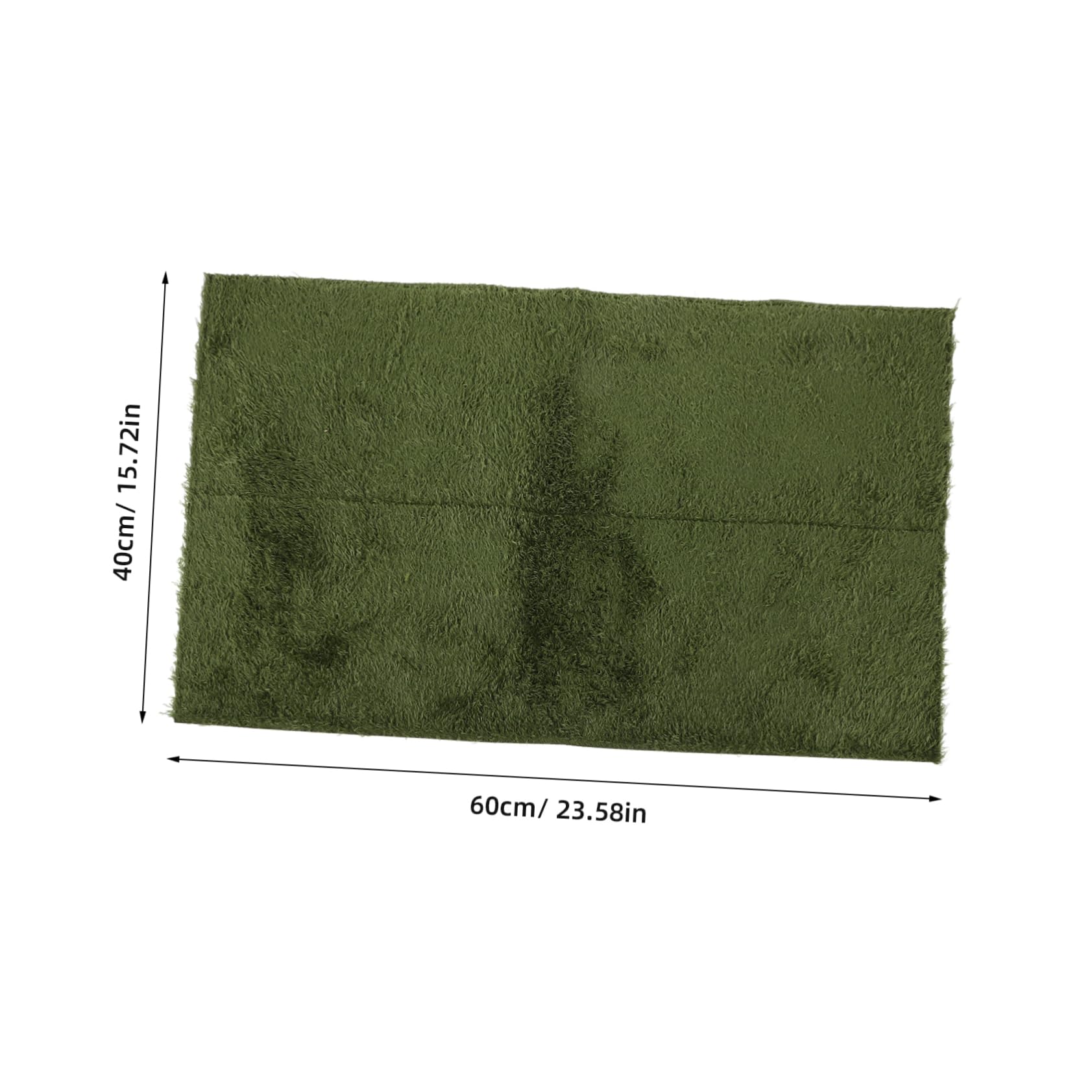 VANZACK Tappetino per Rettili e Rivestimento per Substrato Terrario in Erba Sintetica 60x40 Cm, Traspirante e Durevole, Adatto per Tartarughe e Anfibi in Gabbia e Terrario