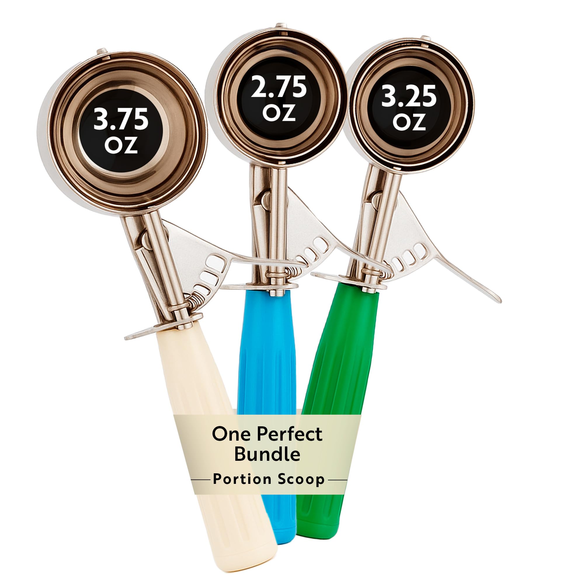 Restaurantware Bundle: Portion Control Ice Cream Scoops