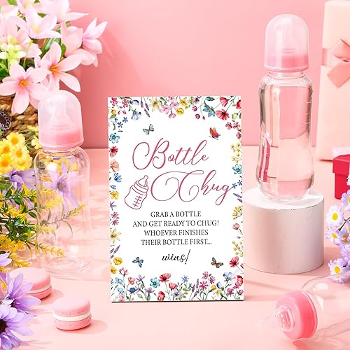 Vista 14 de TrelaCo Cool Baby Shower Games - Juego de regalo con temática de abejas y 12 biberones para baby shower, para juegos de abejas de panal, revelación