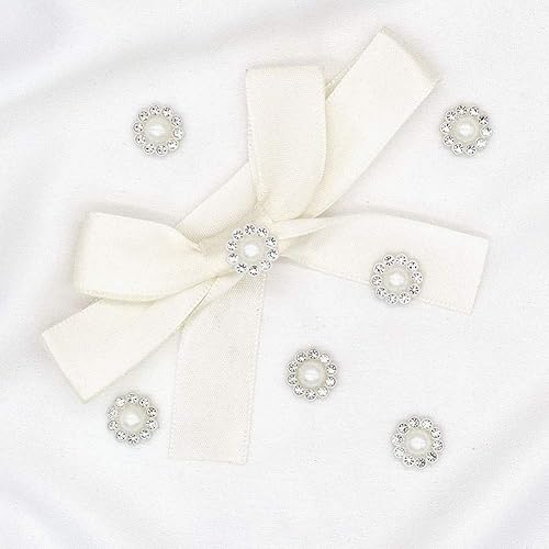 Miniatura 8 de 100 botones de perlas de imitación de diamantes de imitación, accesorios de decoración para manualidades, adornos de álbumes de recortes, ramo de