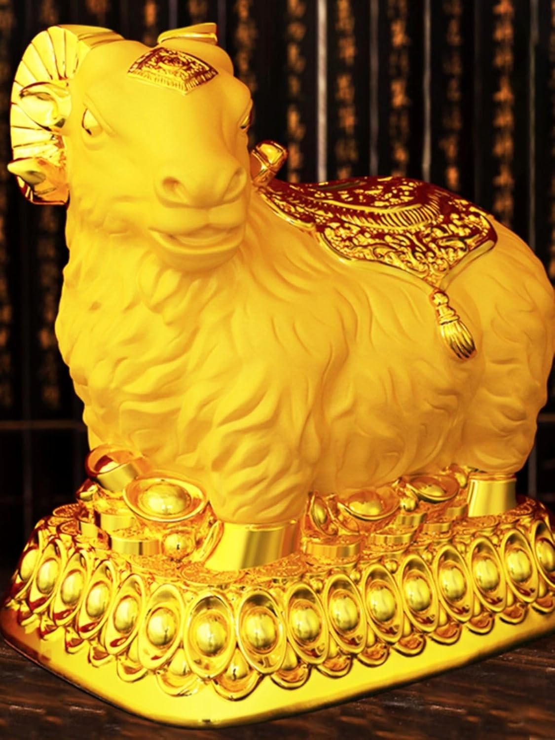 生肖羊存钱罐 Piggy Banks Best Birthday Gifts Home Decoration 摆件 Feng Shui Figurine Home Office Decor Chinese Gifts 超大容量客厅只进不出创意储蓄罐2025年新款 9196