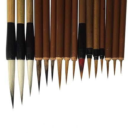 Lot De 10 Pinceaux De Calligraphie Chinoise Kanji Japonais