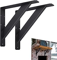 Vista 1 de Soporte de estante resistente, soportes de soporte de encimera de 10 pulgadas, soportes de estante flotantes, soportes de acero para repisas