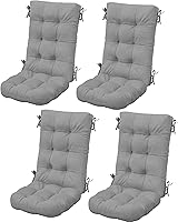 Vista 12 de SERWALL Mecedora de gran tamaño para exteriores, Mecedora de exterior de HDPE, Negra Negro