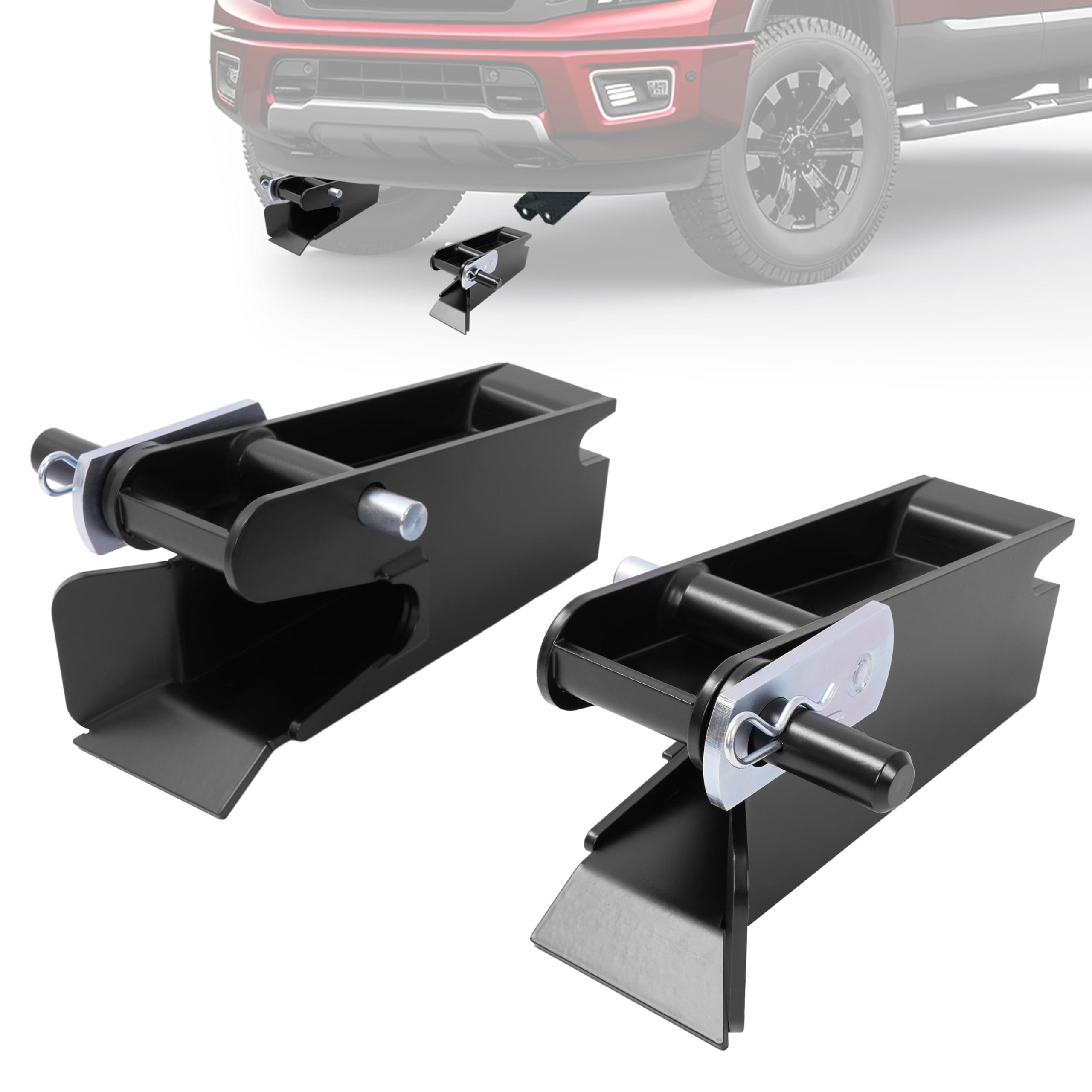 Snow Plow Receivers for Western Snow Plow Blades Replacement for 67858 67859 1304406 1304407 Left Right Side Snow Plow Ultra Mount Pocket Set Driver & Passenger Side