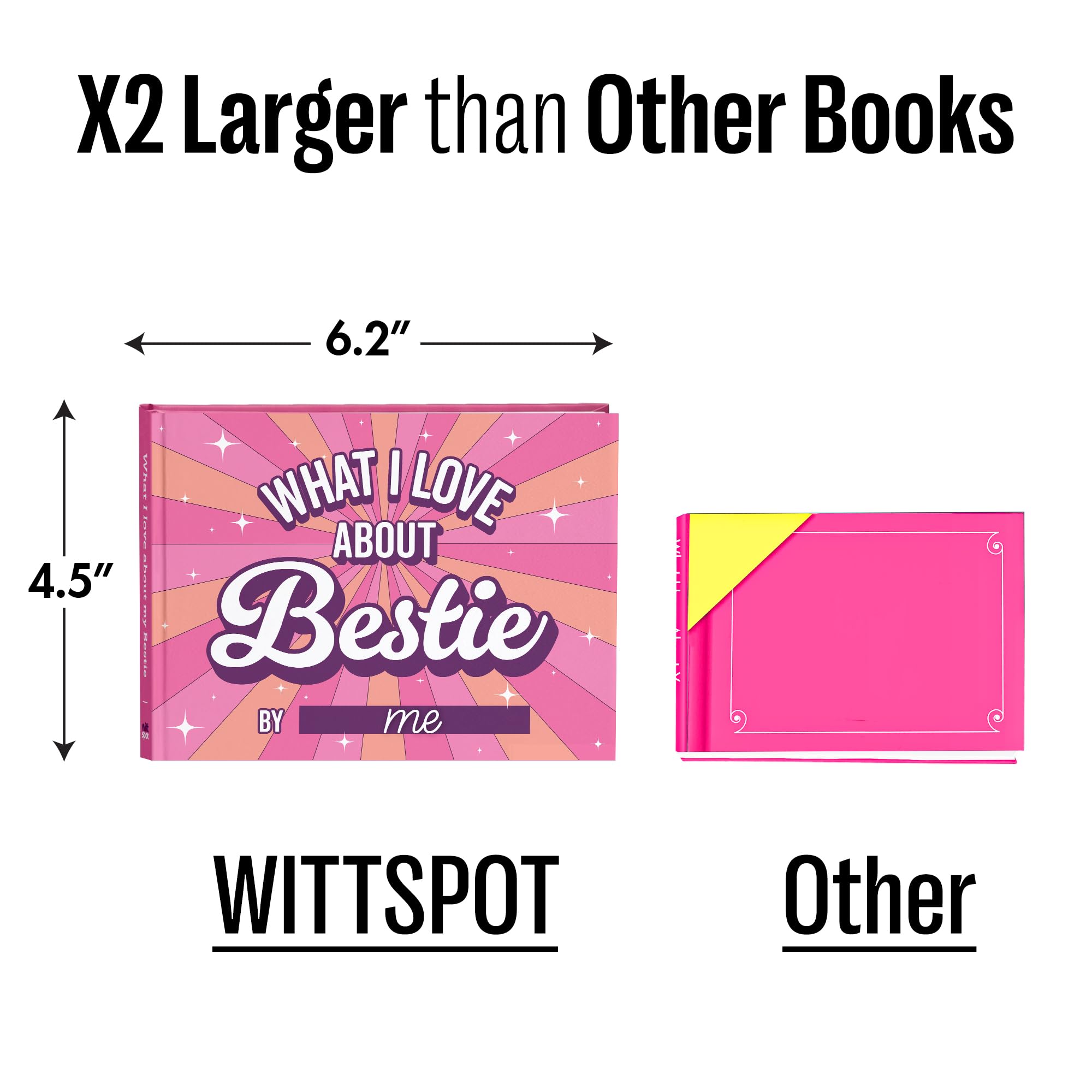 What I Love about Bestie - Regalo unico per le donne, regalo di amicizia per le donne, regalo di compleanno per la migliore amica, regalo di Natale personalizzato per i migliori amici diario da