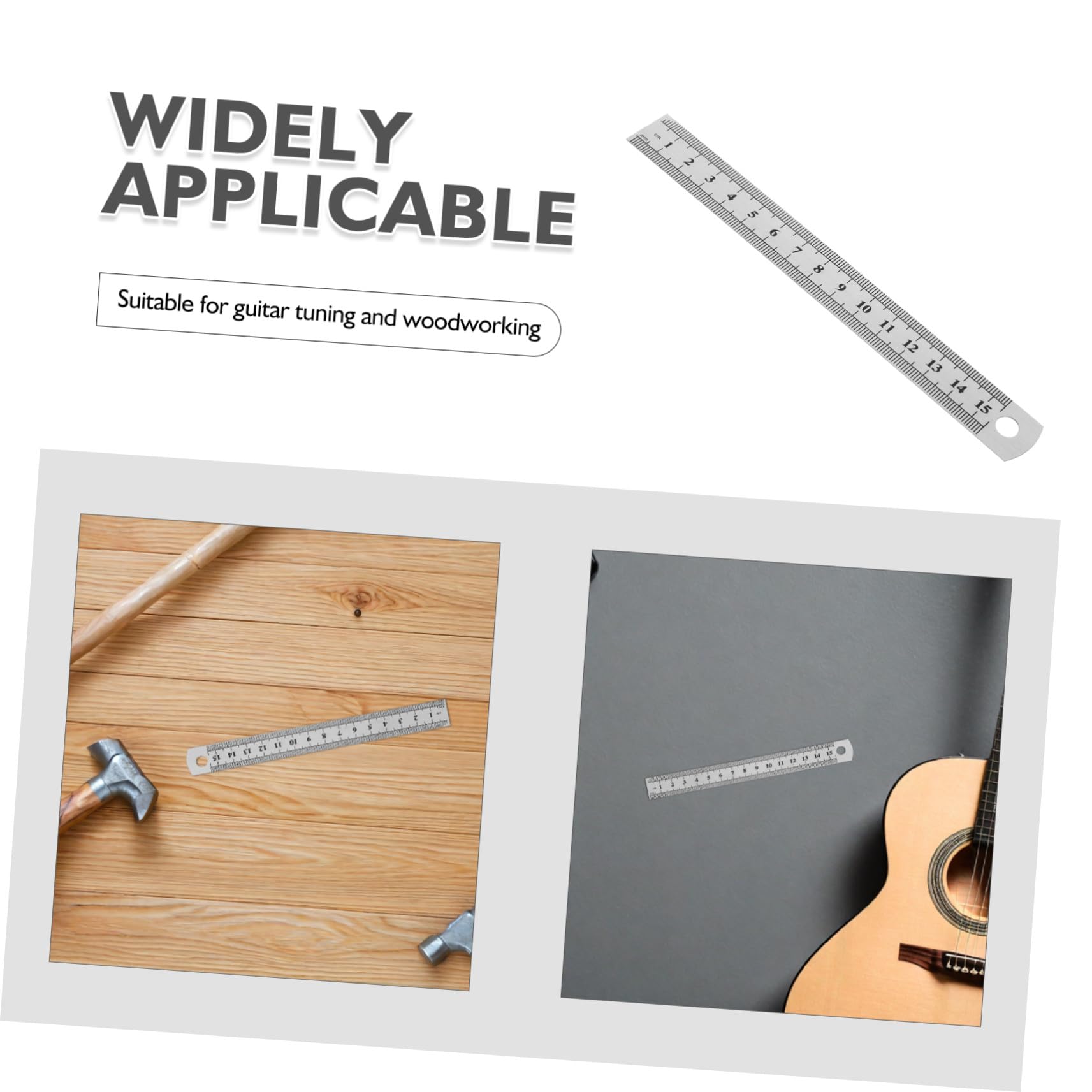 Tofficu 30pièces Règles de Poche à Double Échelle de Acier Inoxydable Petit Outil de Mesure Droit pour Géométrie le Dessin Technique Travaux Manuels