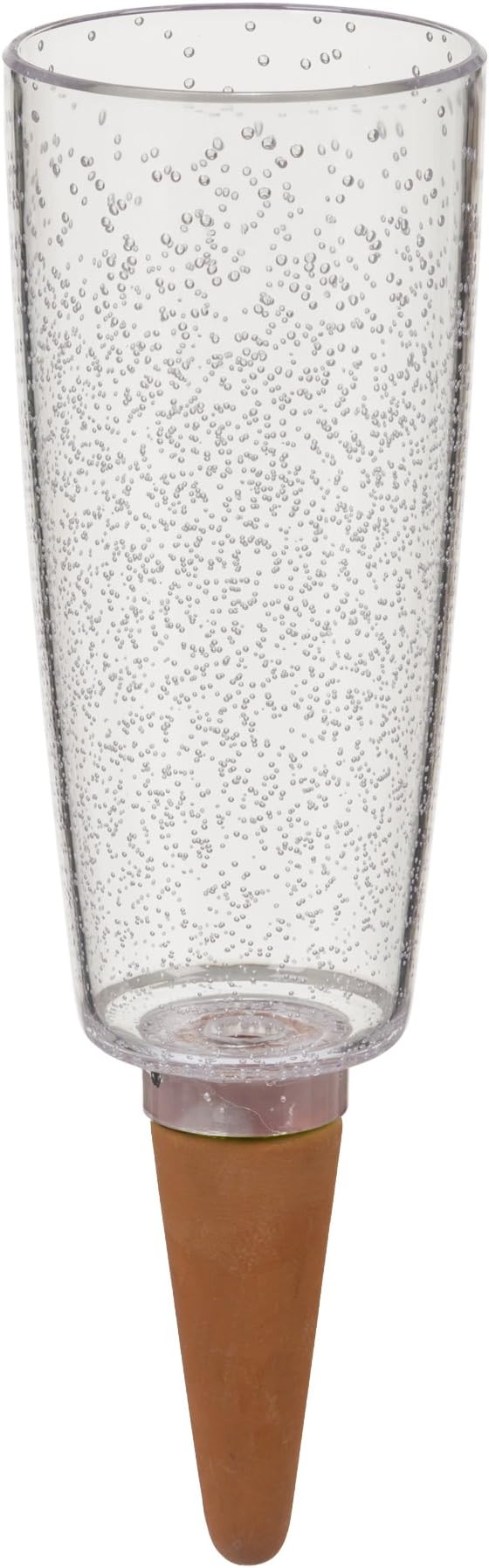 Scheurich Copa XXL 58870 Water Dispenser Plastic and Clay Cone, Transparent, 32 cm High, 1.0 Vol., 9.7 x 9.7 x 32 cm