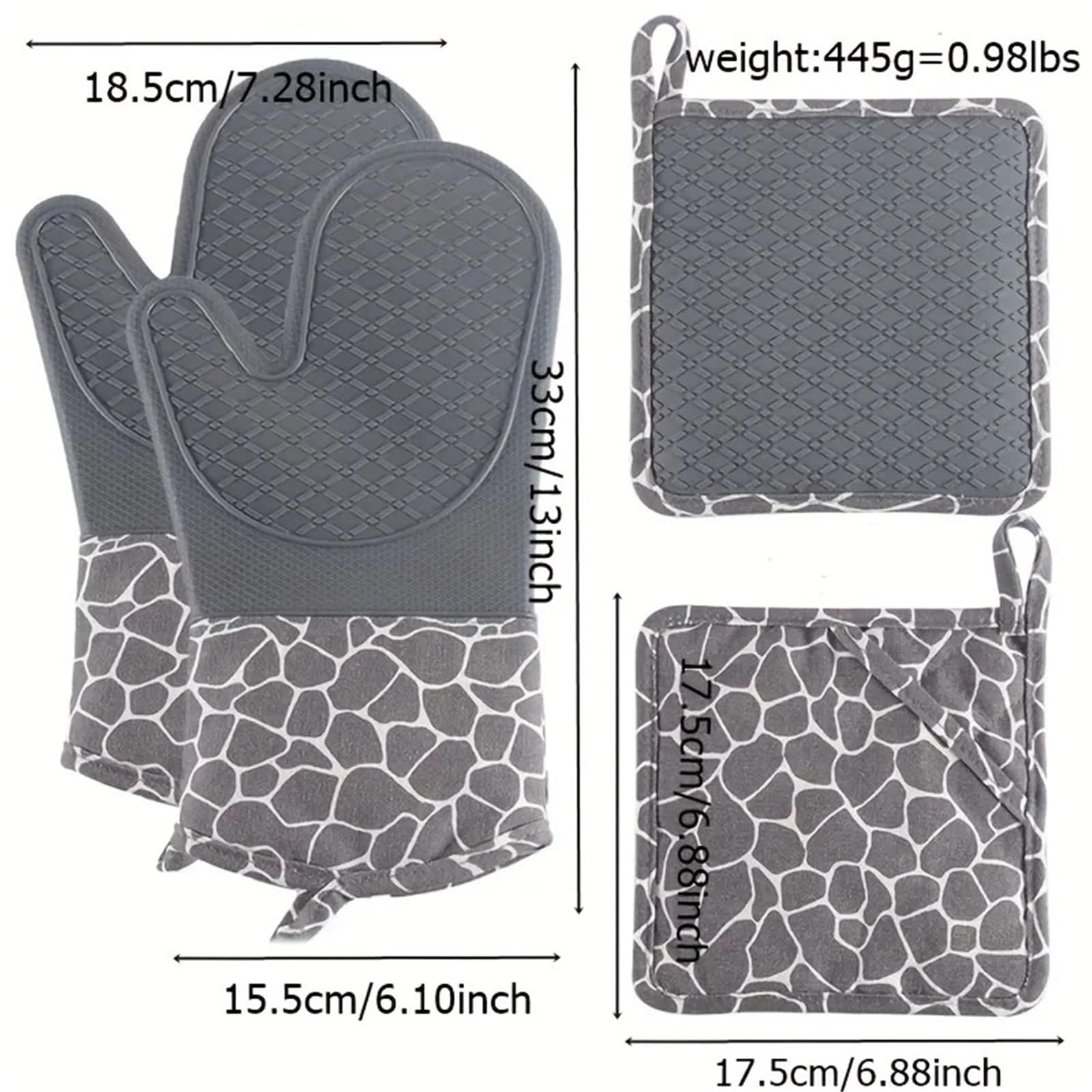 Gants de Cuisine Gants de Four Professionnels en Silicone