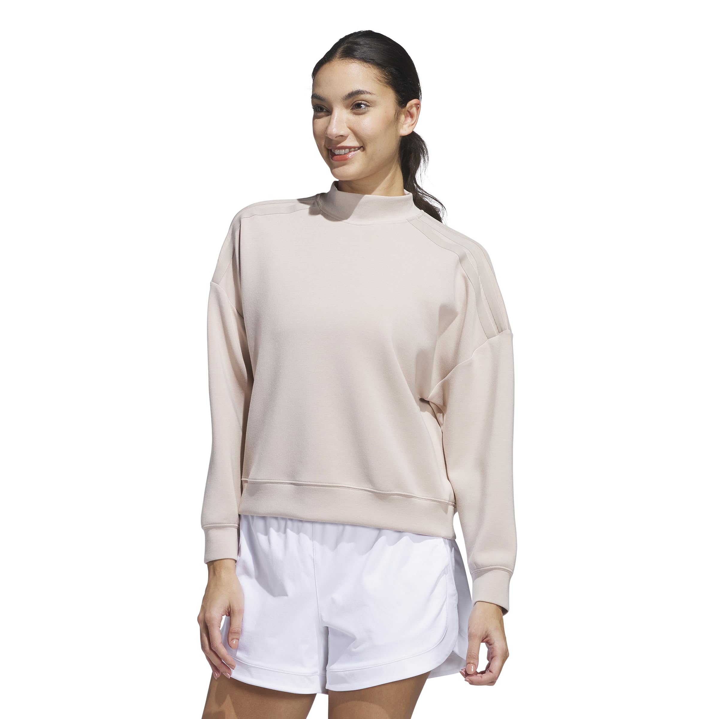 adidas womens Beyond Spacer Mock Layering Top