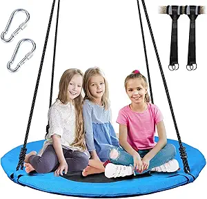 Saucer Tree Swing for Kids 40 Inch with Adjustable Straps