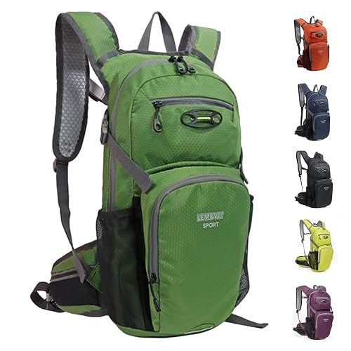 Hiking Daypack Waterproof Biking Backpack 15L Lightweight Durable Backpack for