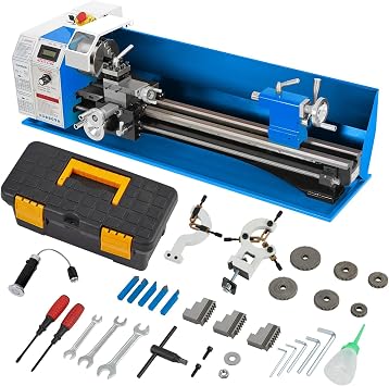Metal Lathe Machine 9" x 30", 1100w 2500RPM High-Precision Mini Metal Lathe with 5" 3-Jaw Chuck, for Precision Metal Turning