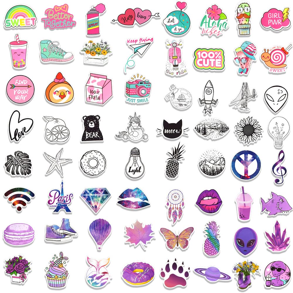 Buy QTL 200Pcs Colorful Cute Stickers for Laptop Water Bottle Cute