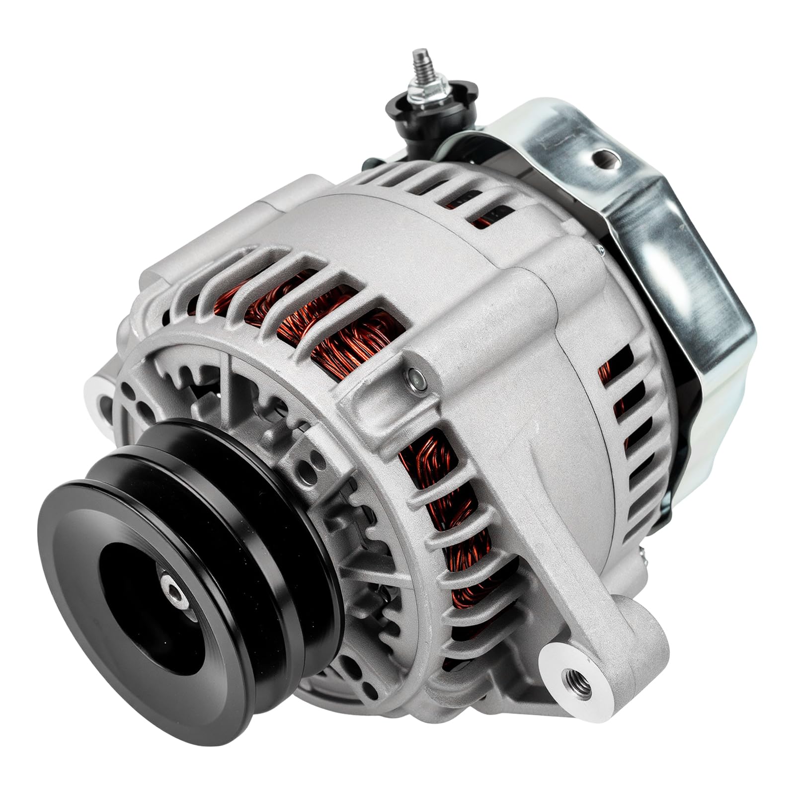 PHILTOP Alternator Compatible With 1993-1997 Land Cruiser, LX450(80 Amp) 13497N 12V CW 2-Groove Pulley
