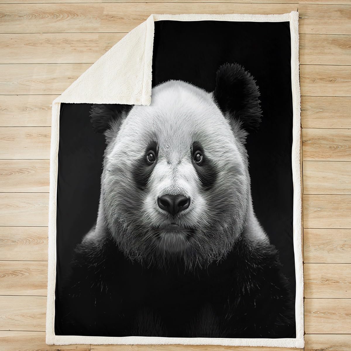 YOUXIU-Couverture Polaire Panda De Dessin Animé Couverture De Lit Doux