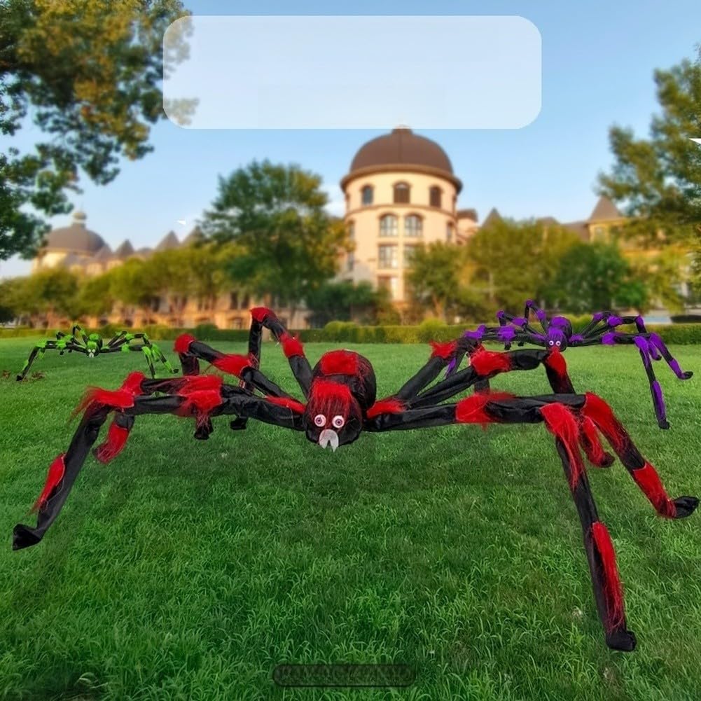 Araña de Peluche Colorida 1.2m con Alambre Interior Ajustable