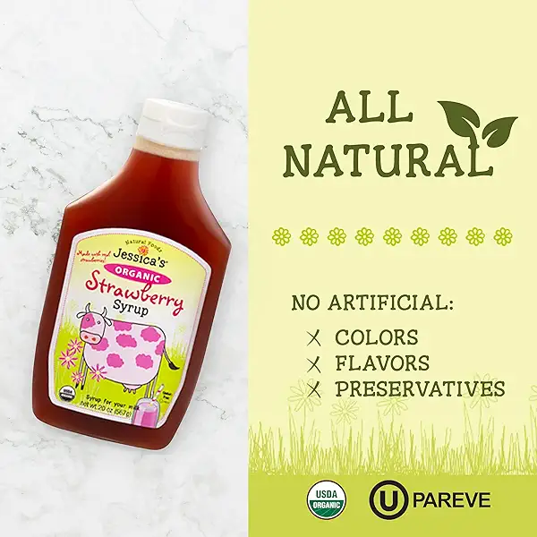 Jessica's Natural Foods Organic Strawberry Syrup 6