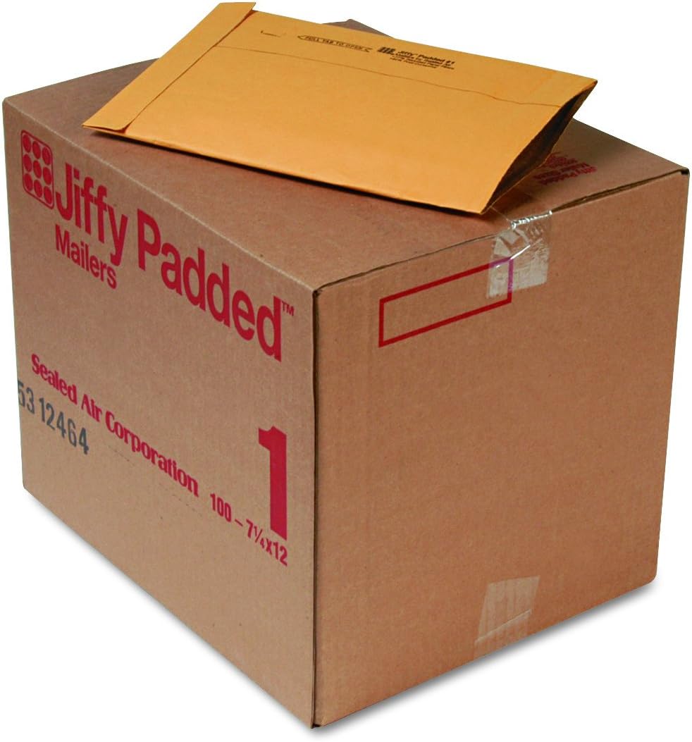 Sealed Air 63182 Jiffy Padded Mailer, 1, 7 1/4 x 12