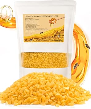 TRINIDa Beeswax Pellets 2LB32 oz, Organic Yellow Bees Wax for DIY Candles, Beeswax for Candle Making, Skin, Body, Face, and Hair Care, Lotions, DIY Creams, Lip Balm and Soap Making Supplies