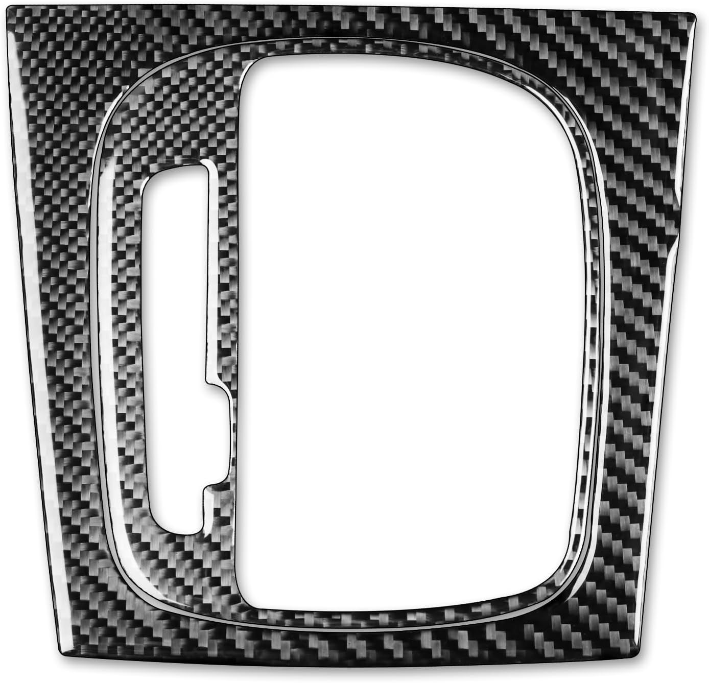 Carbon Fiber PC Vinyl Cover Trim Sticker Accessories Decoration Compatible with Audi A3 S3 8P 2006 2007 (Automatic Gear Shift Dashboard Frame 31, Black)