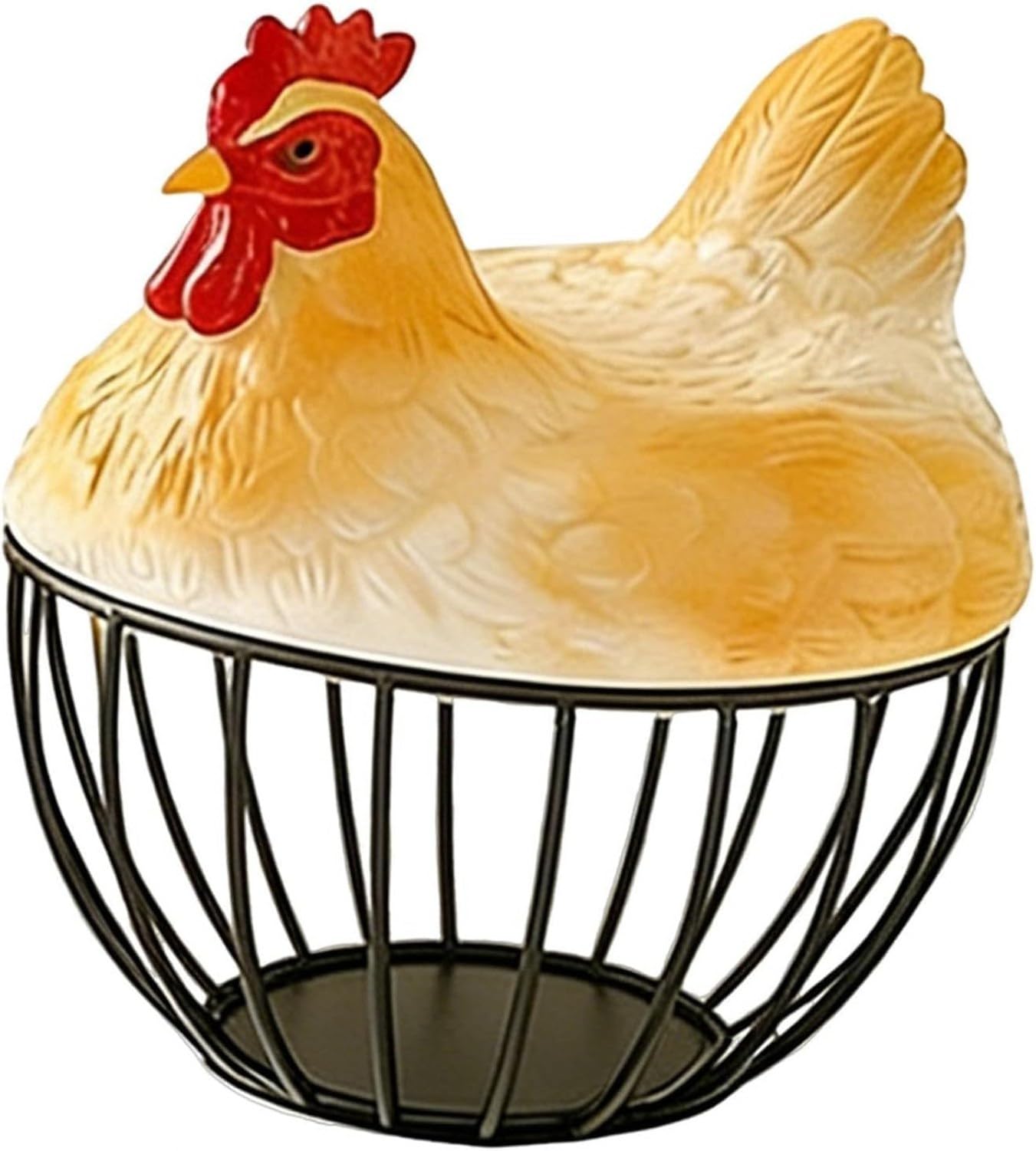 Cestino per Uova di Gallina, Contenitore Raccolta Uova con Manico, Porta Uova per Cucina