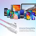 Angle droit USB C Câble,3Pack 10ft USB à USB C Chargeur câble charge rapide 90 Câble de chargeur rapide de type C USBC Cordon de charge pour iPhone 17/16/15 Pro Max Plus,Galaxy, pixels,iPad