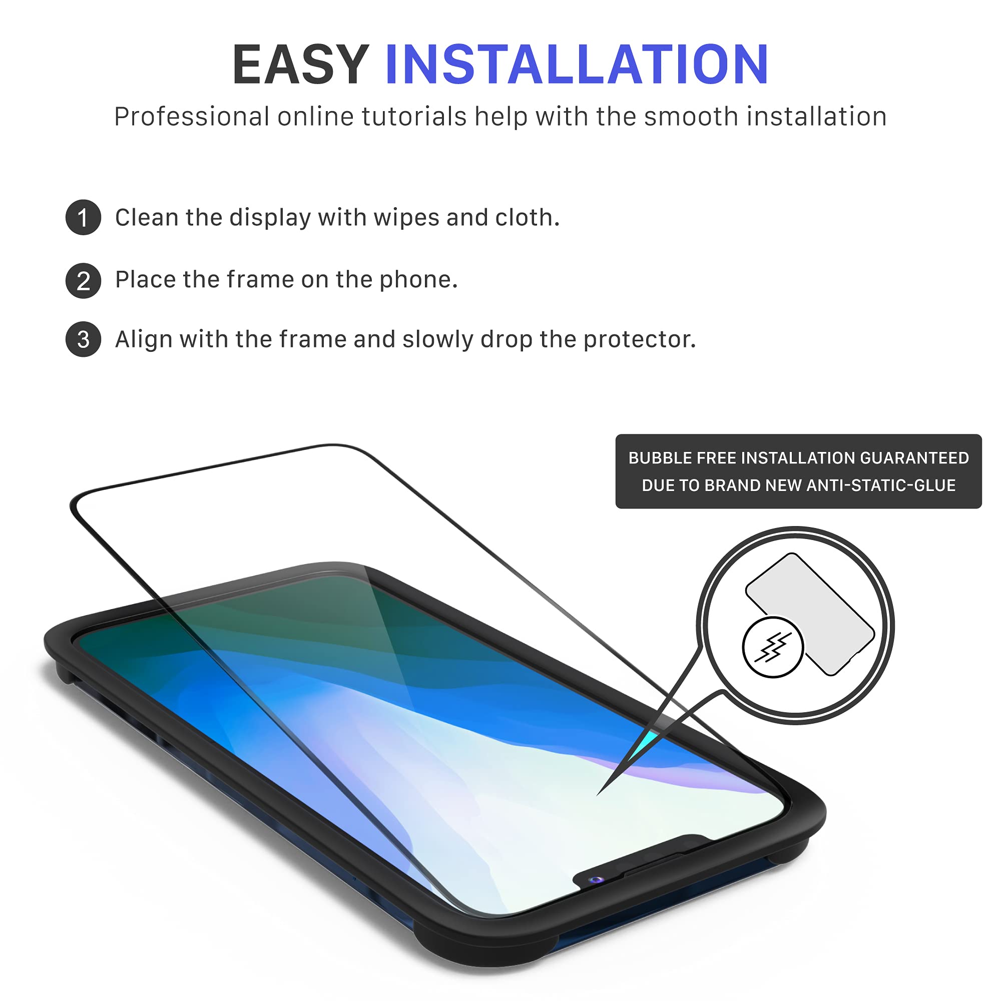 Ordina iPhone 13 Pro Max accessori proteggi schermo in vetro temperato