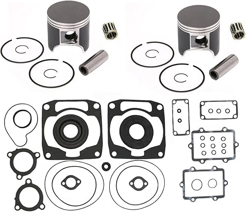 SPI, K-09-16471126209152C, 2 SPI Piston Kits, Bearings & Full Gasket Kit for Arctic Cat 900 Mountain Cat, King Cat & ZR900