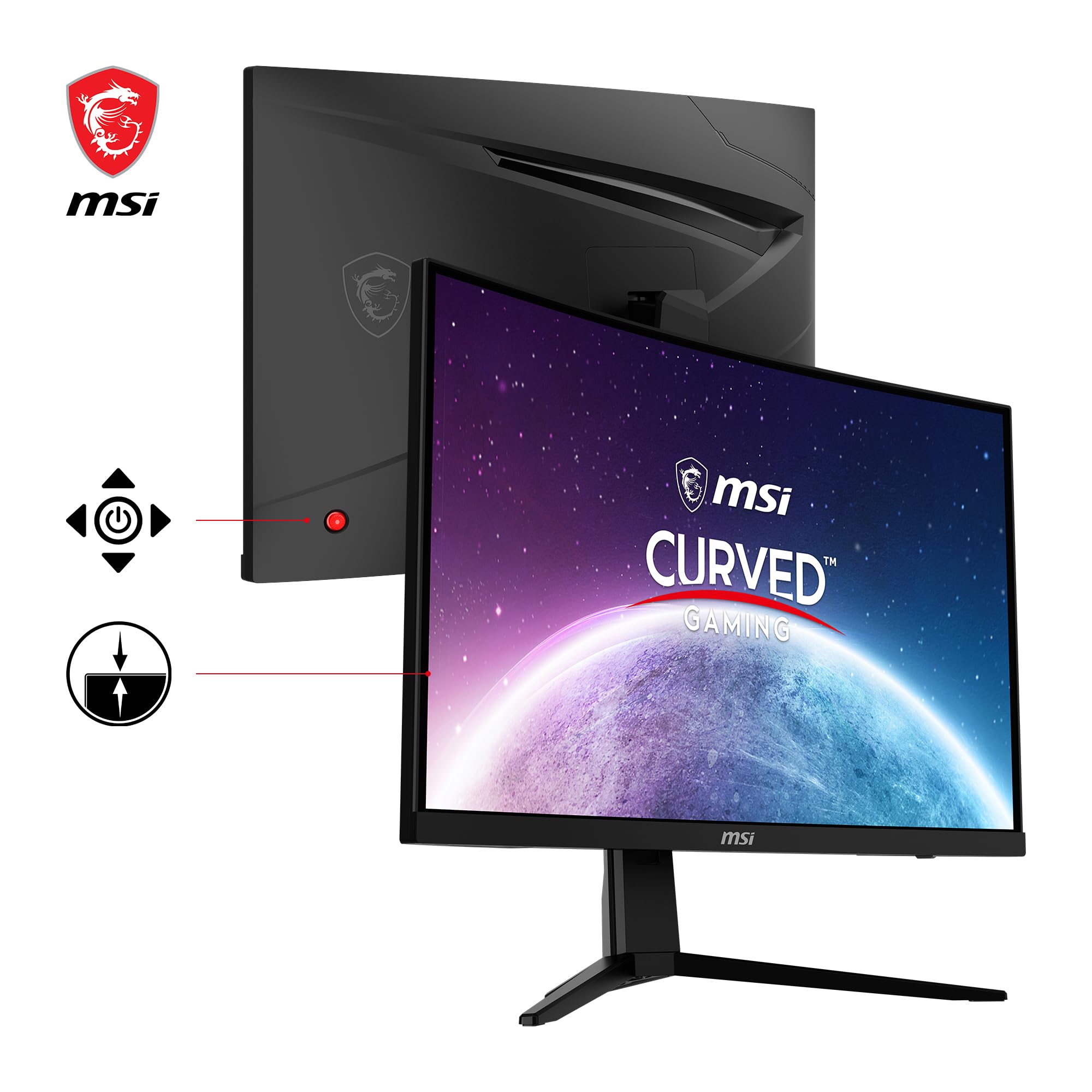MSI G2422C 23.6インチ 曲面モニター 未開封品 MSI G2422C Monitor curvo para jogos FHD de 23,6 polegadas