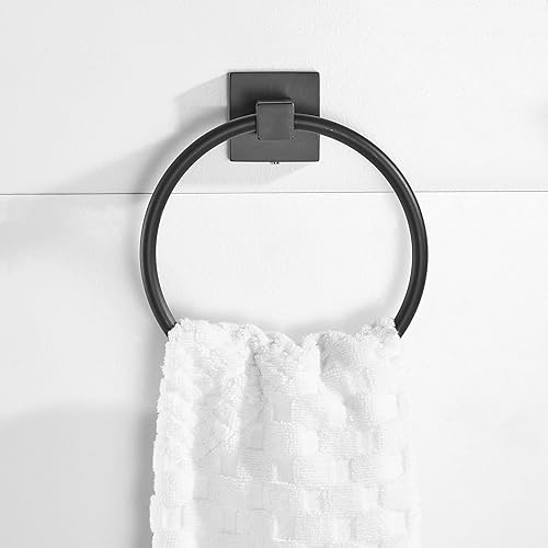 Miniatura 3 de Soporte de papel higiénico negro, moderno soporte para toallas para pared de baño, soporte para toallas de papel higiénico negro mate, soporte para