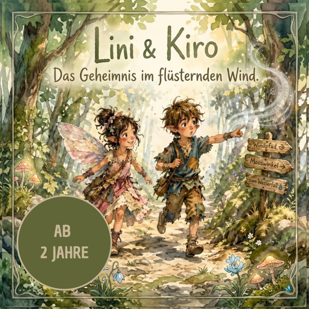 Lini & Kiro: Das Geheimnis im flüsternden Wind – Ein magisches Vorlese-Bilderbuch für Kinder ab 2 Jahren