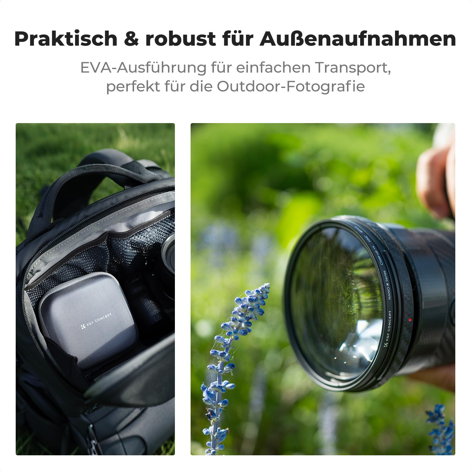 K&F CONCEPT 67mm Close-up Nahlinsen Filterset (+1,+2,+4,+10)Makro-Filterset