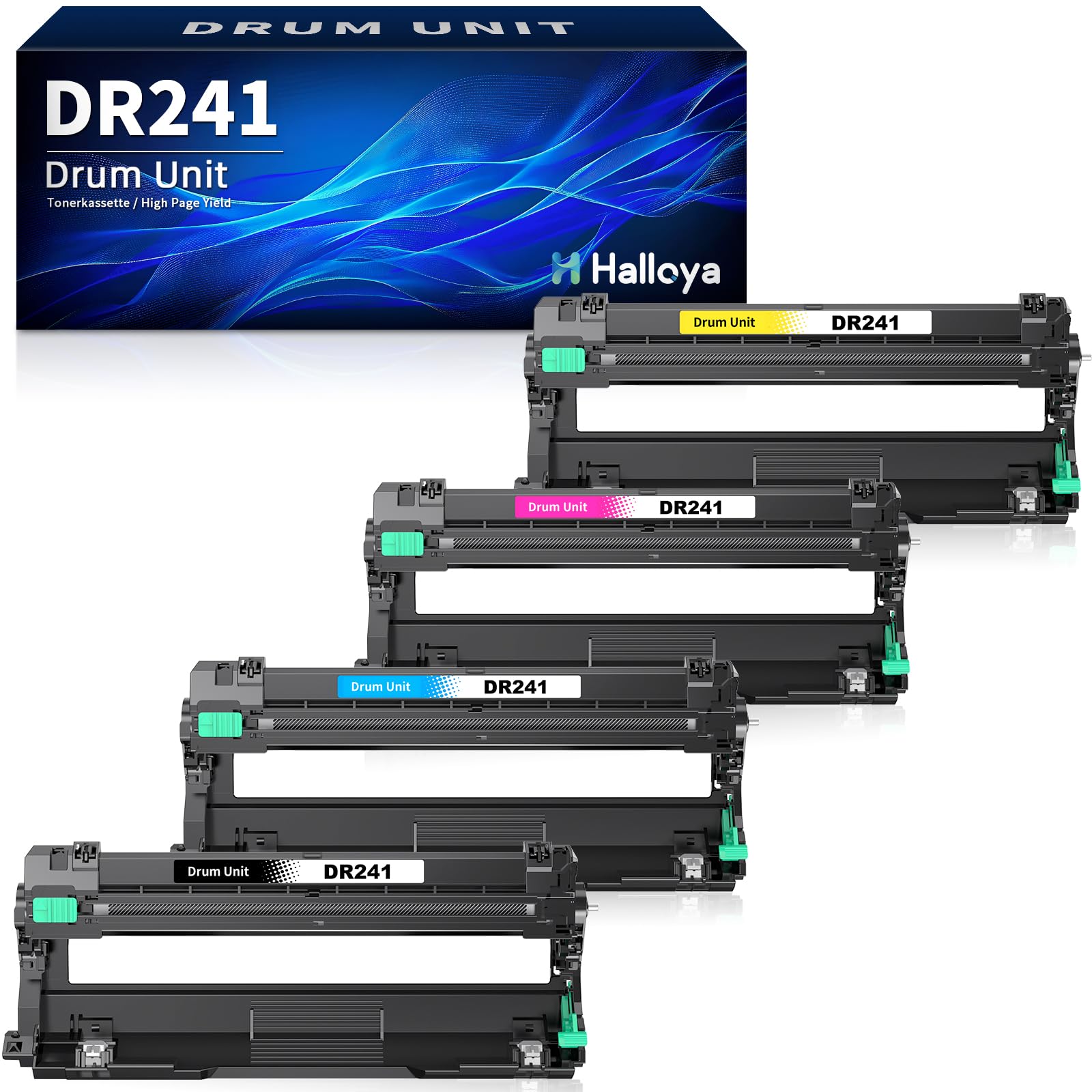 Halloya DR241 DR-241CL Tamburo Compatibile per Brother DR-241CL Tamburo per Brother MFC-9130CW MFC-9140CDN MFC-9330CDW MFC-9340CDW DCP-9020CDW DCP-9015CDW HL-3140CW HL-3150CDW HL-3170CDW