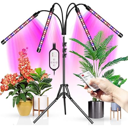 Amazon Com Grow Light Abonnylv Floor Led Grow Light With Stand Tri Head Sunlike Full Spectrum 150w 315 Leds Plant Light For Indoor Plants Tripod Stand Adjustable 15 47 In 3 Modes Home Improvement