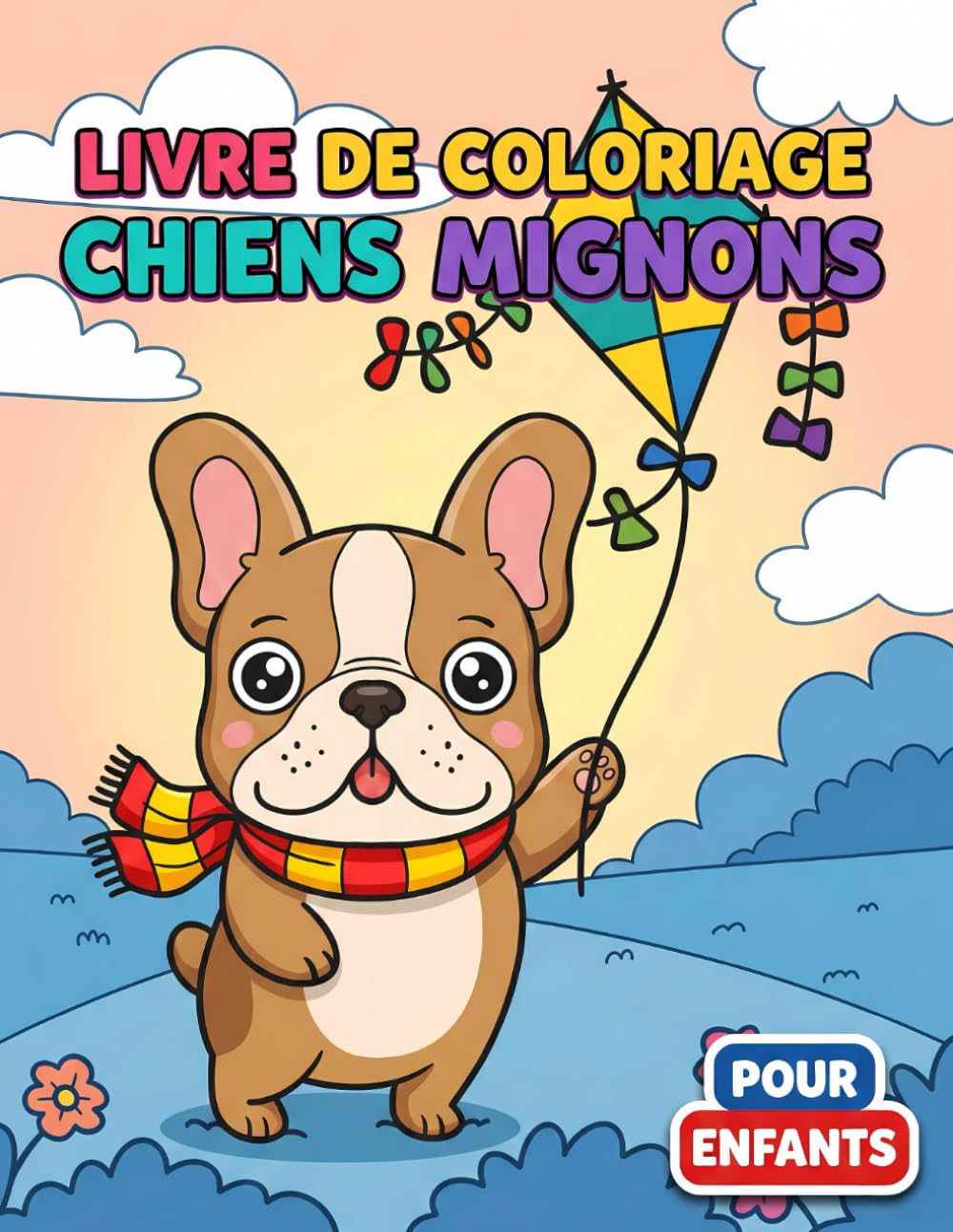 Livre de coloriage Chiens Mignons: Dessins Uniques De Chiots Adorables Pour Garçons Et Filles - Activité Relaxante Parfaite Contre L'ennui À La Maison