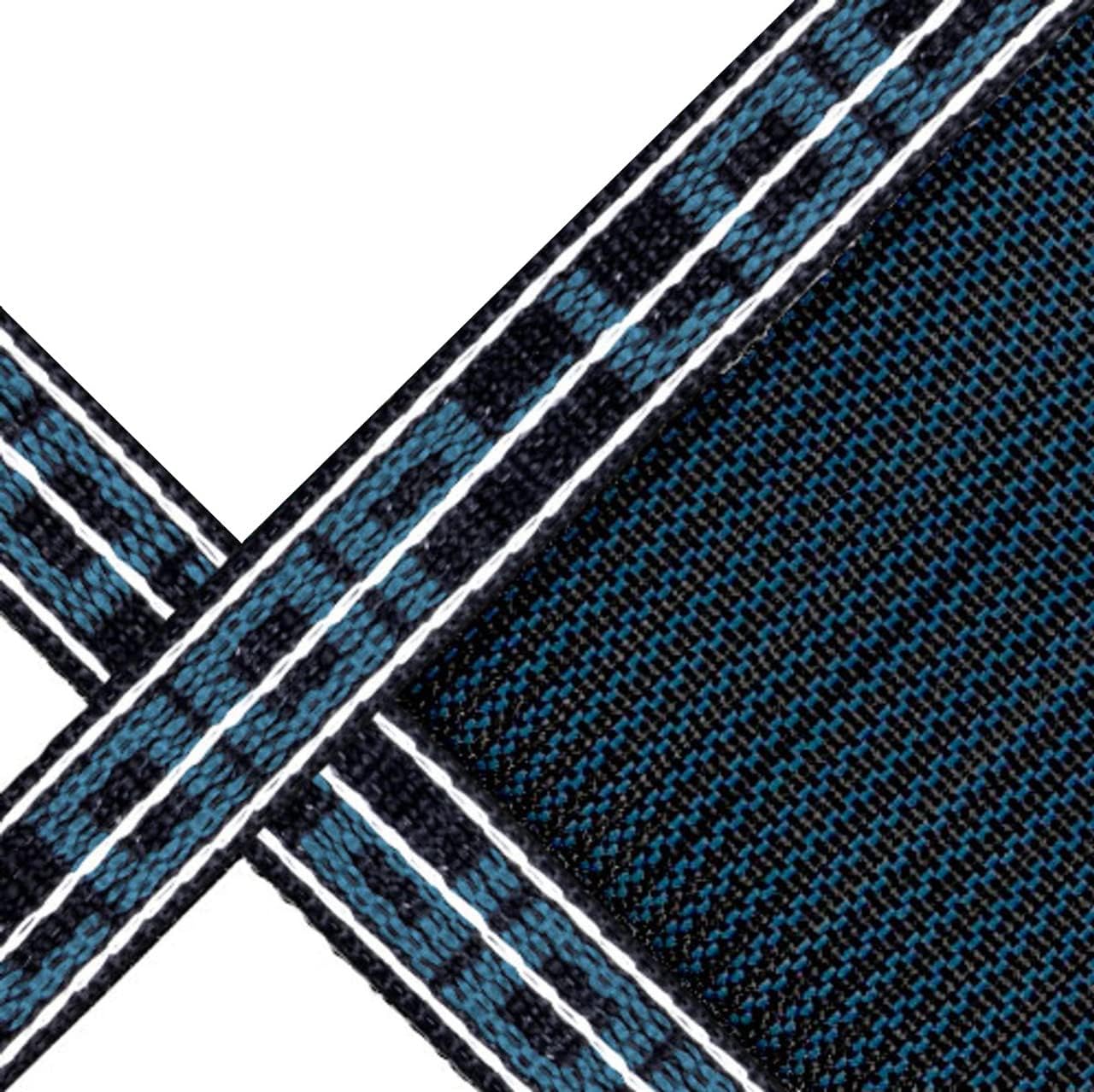 20' x 40' Rectangle with 4' x 8' Center End Step Loop-Loc II Blue Super Dense Mesh In-Ground Pool Safety Cover