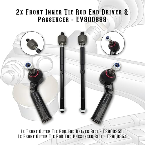 Miniatura 4 de Kit de suspensión de brazo de control frontal, 10 unidades, barra estabilizadora, varillas de acoplamiento de repuesto para Ford Focus 2012-2018