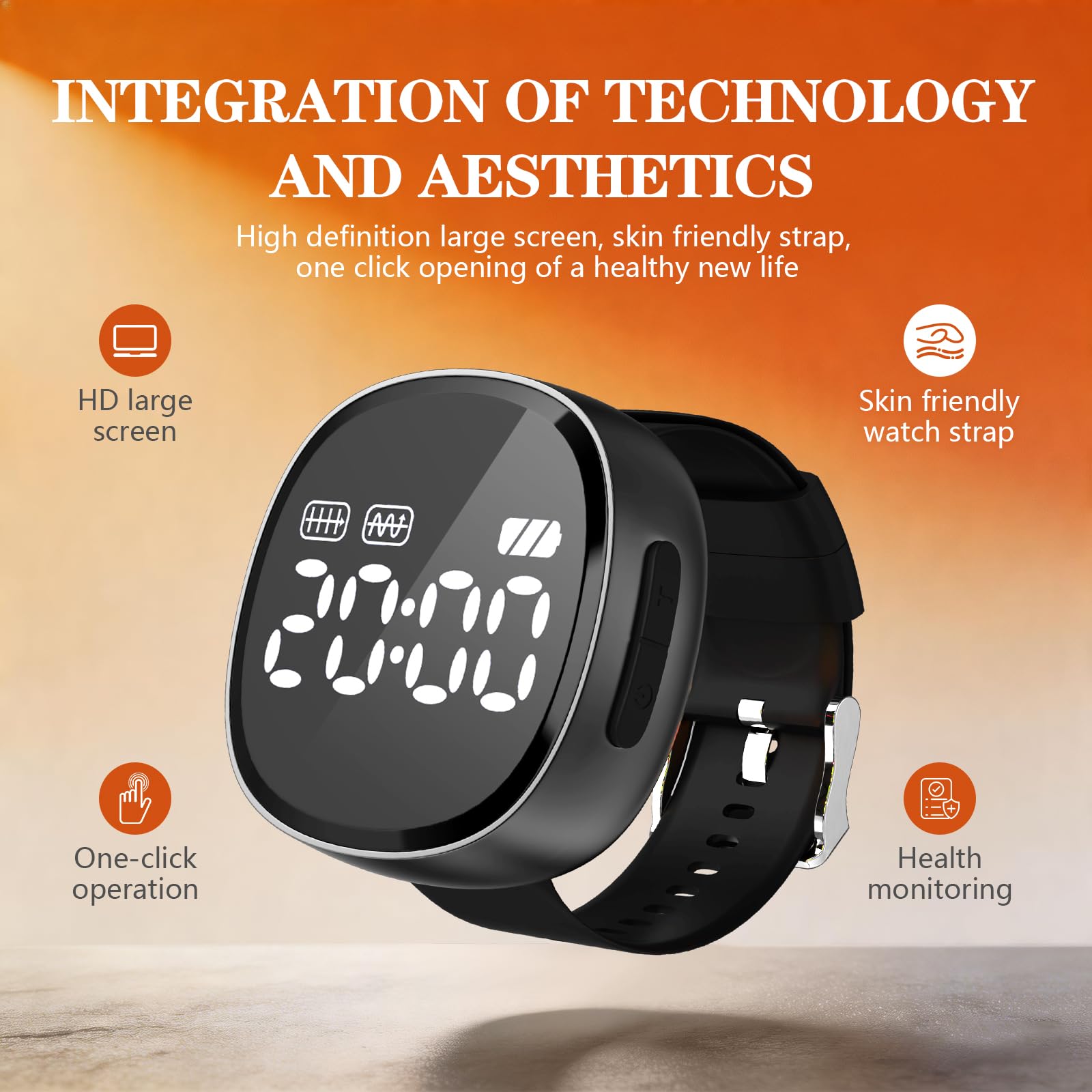 iKeener Aggiornato 4-in-1 Terapia Laser Orologio, Terapia Adiuvante Dell'iperglicemia, Iperpressione Sanguigna e Iperlipidemia, Alleviare Tensione e Migliorare Lo Stress, Promuovere il Sonno