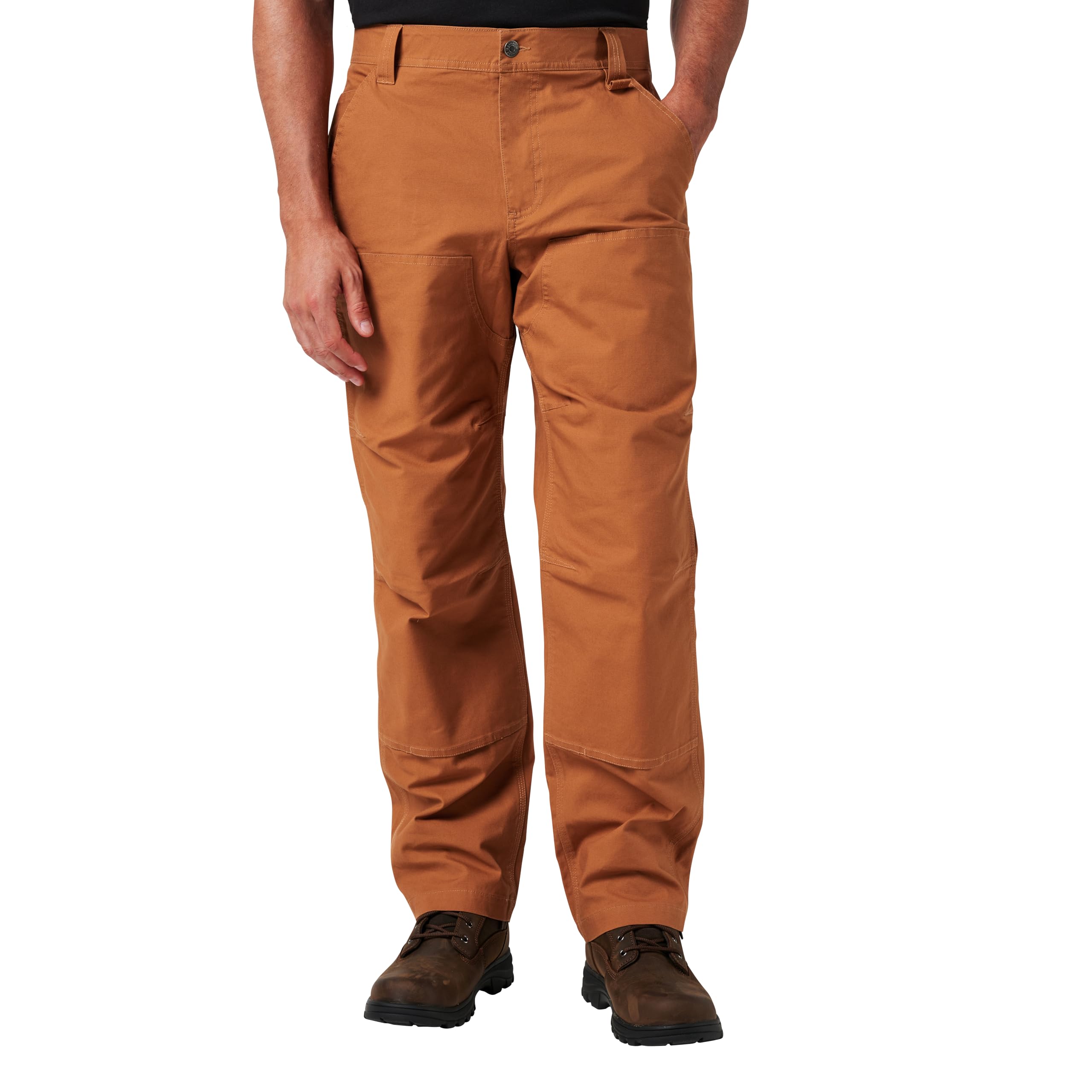 Lucky Brand Herren-Arbeitshose mit doppeltem Knie, Segeltuch mit Komfortbund