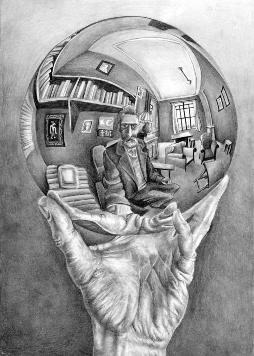 Tallenge - Hand With Reflecting Sphere - M C Escher - Small Poster(Paper,12x17 inches, MultiColour) (B08TLJSQ22) Amazon Price History, Amazon Price Tracker