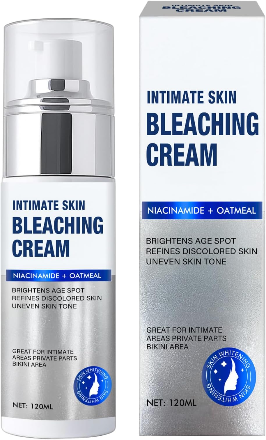 Skin Lightening Cream: Intimate Areas & Underarm Whitening, Natural Skin Bleaching Cream for Radiant & Even Skin Tone