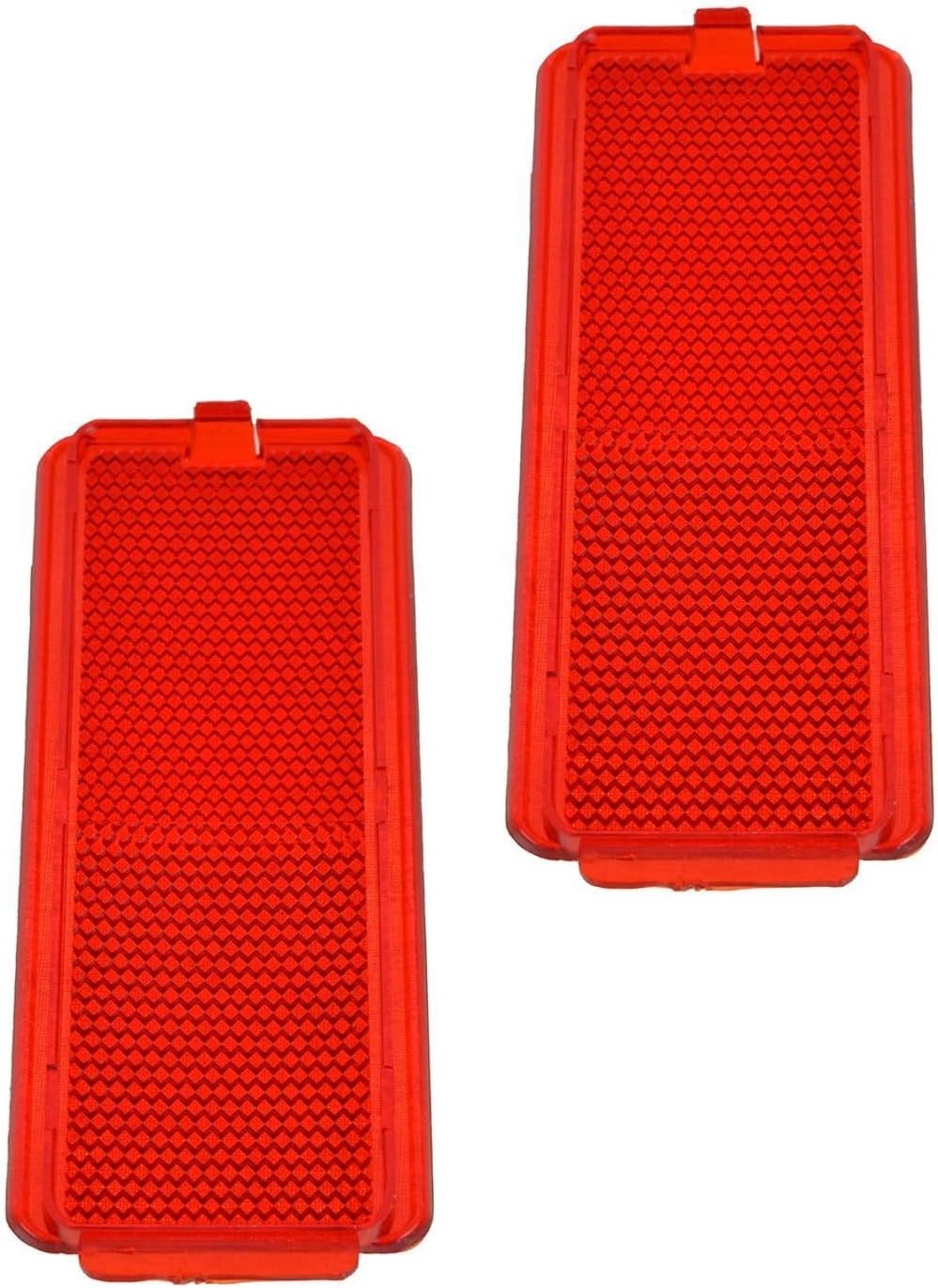 Replacement M Red Interior Courtesy Lens Reflector Pair for F250 F350 Super Duty Excursion for Ford