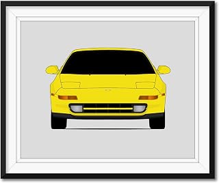 Toyota MR2 SW20 (1989-1999) 2nd Generation Inspired Poster Print Wall Art Decor Handmade (Unframed)