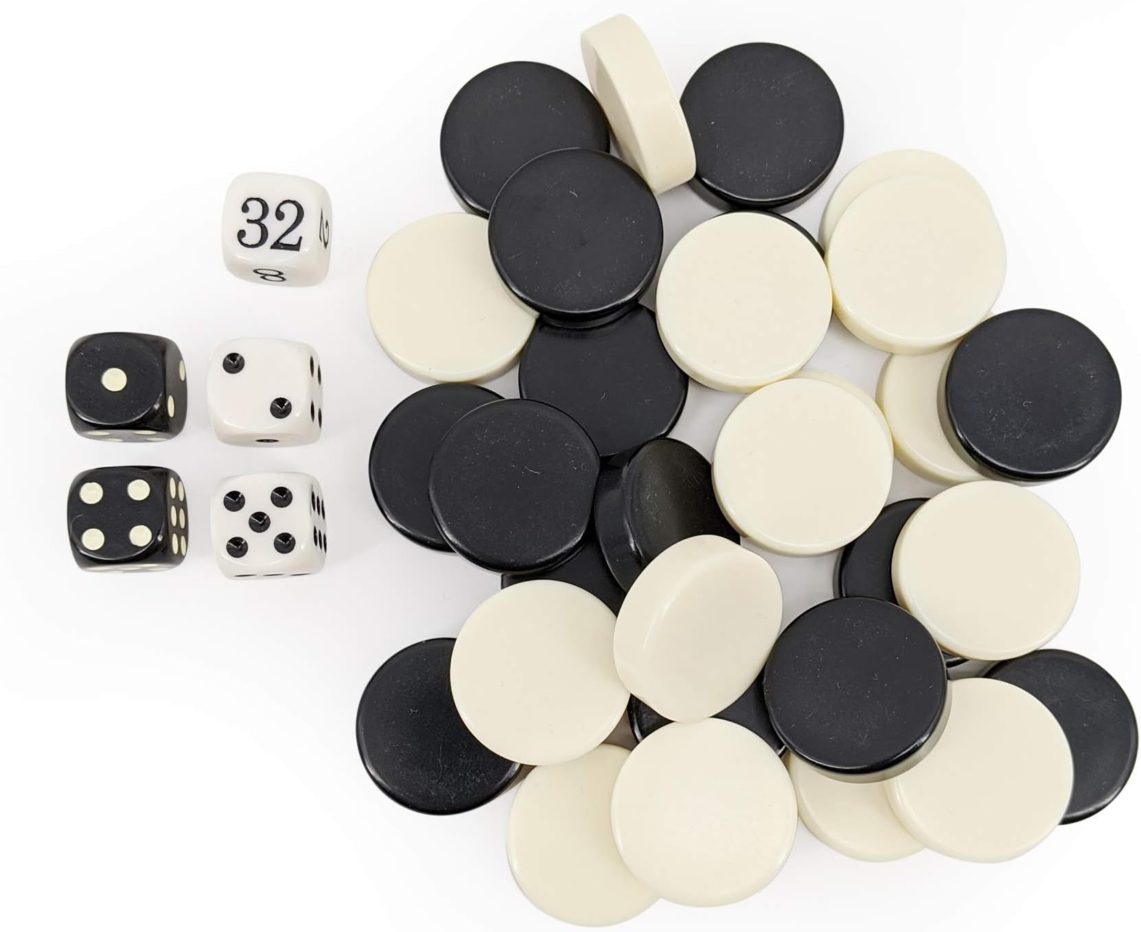 Checkers Game Chips Checkers Backgammon Pieces Only 30pcs
