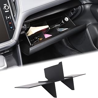 Aunginsy Car Glove Box Organizer Dividers Compatible with Subaru Crosstrek 2024 2025 & Subaru WRX 2022-2025 Center Console Glove Box Divider Insert Compartment Organizer Tray Partition ABS Accessories