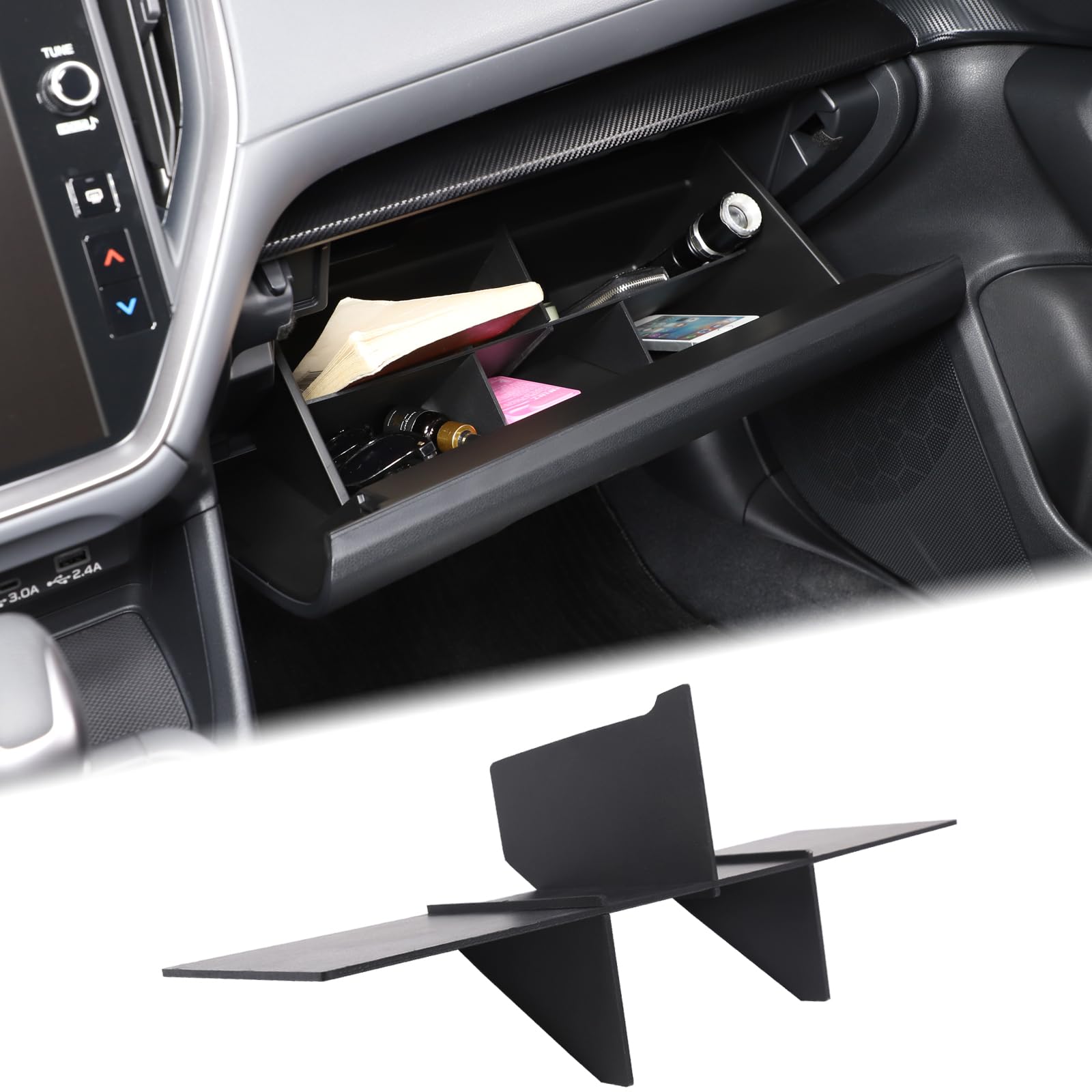 Amazon.com: Aunginsy Car Glove Box Organizer Divider Compatible