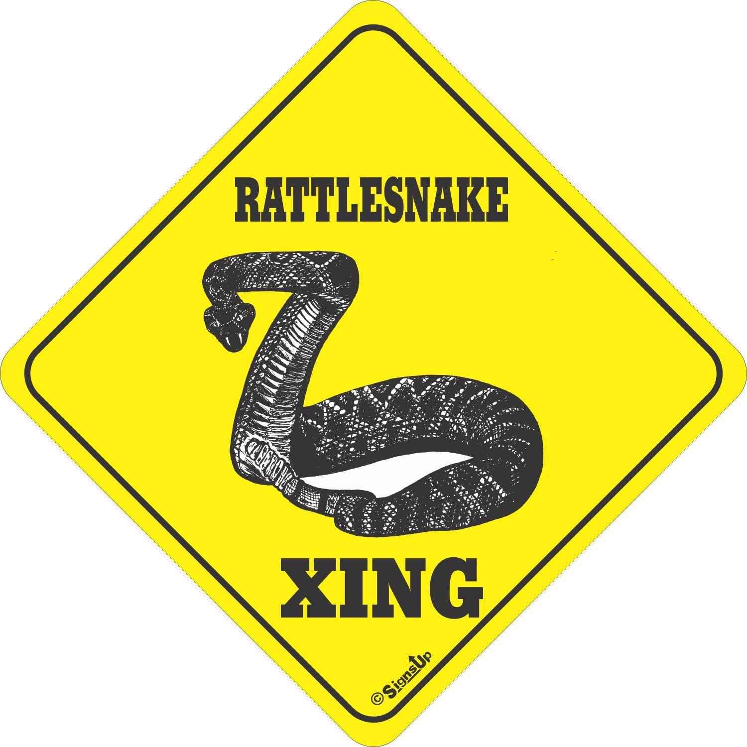 Rattlesnake XING Sign Home & Kitchen