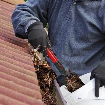 Multi-Angle Gutter Cleaning Tools Gutter Cleaner Spoon and Scoop with Extension Poles Gutter Guards for Removing Ground Roof Leaves