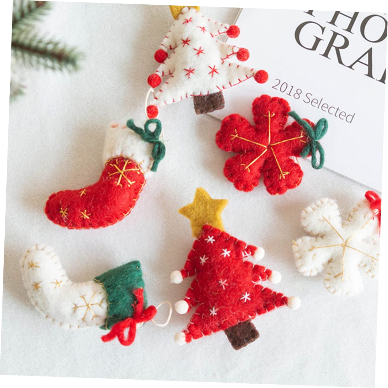 確認用　クリスマスオーナメント　フェルト　2点セツ 楽天市場】クリスマスツリー飾りボール ウールフェルト 2点